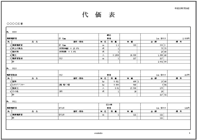 「複合単価変換」オプション