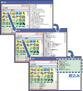 リアルタイム検索機能