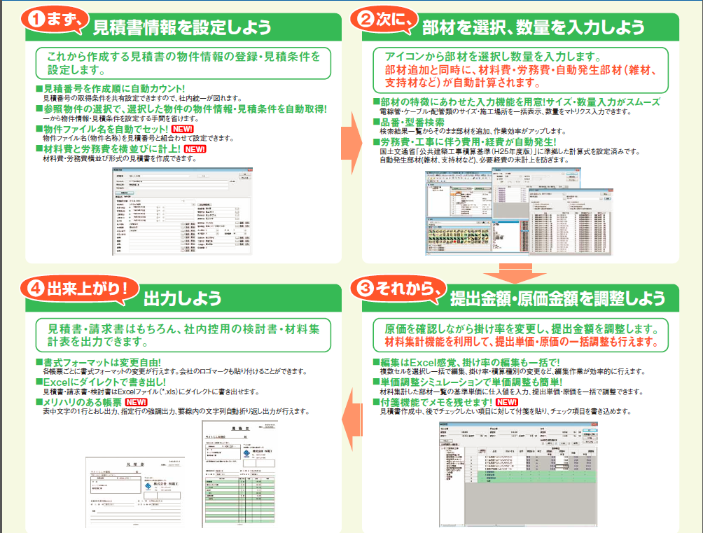 見積作成チャート